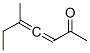 3,4-Heptadien-2-one, 5-methyl-, (R)- (9CI) Structure