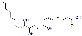 (5E,9E,14E)-8,11,12-trihydroxyicosa-5,9,14-trienoic acid Structure