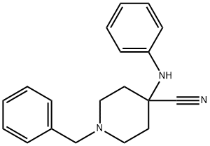 4-ANILINO-1-BENZYL-4-CYANOPIPERIDINE 구조식 이미지