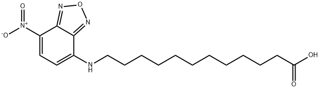 12-(7-NITROBENZOFURAZAN-4-YLAMINO)DODECANOIC ACID Structure