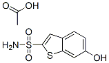 6-hydroxybenzo(b)thiophene-2-sulfonamide acetate ester Structure