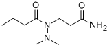 Butanoic acid, 1-(3-amino-3-oxopropyl)-2,2-dimethylhydrazide Structure