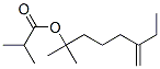 1,1-dimethyl-5-methyleneheptyl isobutyrate  Structure