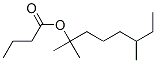 1,1,5-trimethylheptyl butyrate  Structure