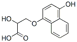 3-(4-hydroxy-1-naphthoxy)lactic acid Structure