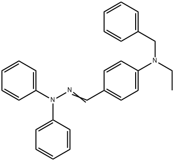 4-(N-Ethyl-N-benzyl)amino benzoaldehyde-1,1-diphenylhydrazone Structure