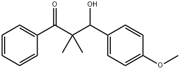 3-hydroxy-3-(4-methoxyphenyl)-2,2-dimethyl-1-phenyl-propan-1-one Structure