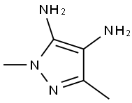 1,3-Dimethyl-1H-pyrazole-4,5-diamine 구조식 이미지