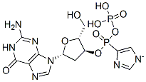 2'-데옥시구아노신3',5'-디포스포이미다졸리드 구조식 이미지