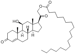 corticosterone 21-stearate 구조식 이미지