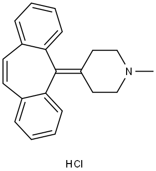 CYPROHEPTADINE HYDROCHLORIDE 구조식 이미지