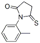 2-Pyrrolidinone,  1-(2-methylphenyl)-5-thioxo- Structure