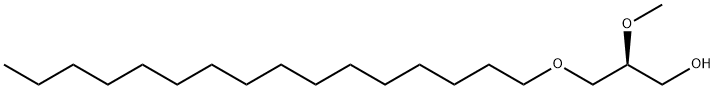 1-O-HEXADECYL-2-O-METHYL-SN-GLYCEROL 구조식 이미지