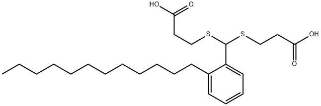 5-(2-도데실페닐)-4,6-디티아노난디오익산 구조식 이미지