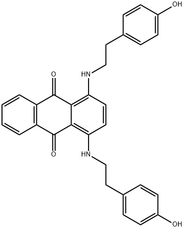 1,4-Bis[(p-hydroxyphenethyl)amino]-anthraquinone Structure