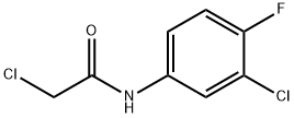 3-CHLORO-N-(CHLOROACETYL)-4-FLUOROANILINE 구조식 이미지