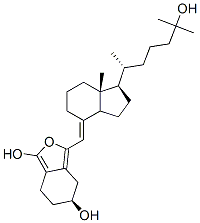 19,25-디하이드록시-6,19-디하이드로-6,19-에폭시비타민D3 구조식 이미지