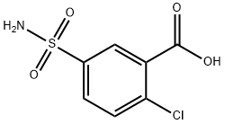 2-CHLORO-5-SULFAMOYLBENZOIC ACID Structure