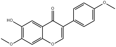 4',7-DIMETHOXY-6-HYDROXYISOFLAVONE Structure