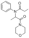 Propionanilide, N-(1-(morpholinocarbonyl)ethyl)- Structure