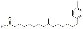 4-iodophenyl-9-methylpentadecanoic acid Structure