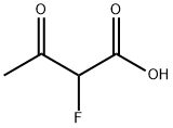 Butanoic acid, 2-fluoro-3-oxo- (9CI) Structure