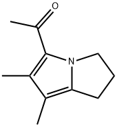 Ethanone, 1-(2,3-dihydro-6,7-dimethyl-1H-pyrrolizin-5-yl)- (9CI) 구조식 이미지