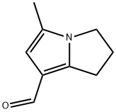 1H-Pyrrolizine-7-carboxaldehyde, 2,3-dihydro-5-methyl- (9CI) 구조식 이미지