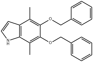 5,6-BIS-BENZYLOXY-4,7-DIMETHYLINDOLE Structure