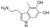 1H-Indole-5,6-diol, 3-(2-aminoethyl)-4-methyl- (9CI) 구조식 이미지