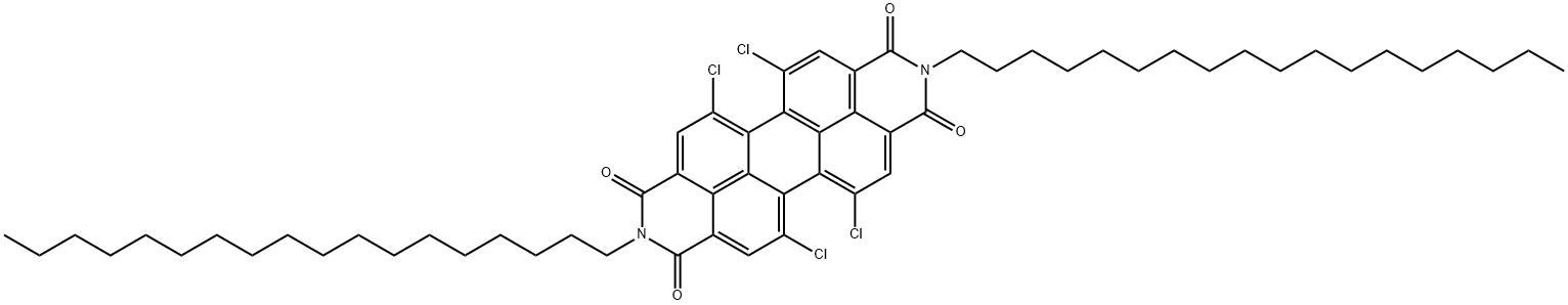 1,6,7,12-TETRACHLORO-N-N'-BIS(OCTADECYL)-PERYLENE-3,4,9,10-TETRACARBOXYLIC ACID DIIMIDE Structure