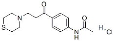 N-[4-(2-thiomorpholin-4-ylpropanoyl)phenyl]acetamide hydrochloride Structure