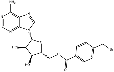 5'-(4-bromomethylbenzoyl)adenosine Structure