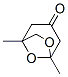 6,8-Dioxabicyclo[3.2.1]octan-3-one,  1,5-dimethyl- Structure