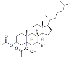 콜레스탄-3,5,6-트리올,7-브로모-,3,5-디아세테이트 구조식 이미지