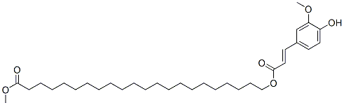 22-[3-(4-Hydroxy-3-methoxyphenyl)propenoyloxy]docosanoic acid methyl ester Structure