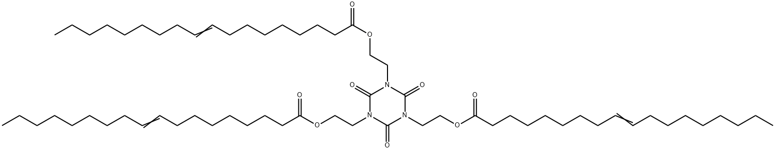 (2,4,6-trioxo-1,3,5-triazine-1,3,5(2H,4H,6H)-triyl)tris(2,1-ethanediyl) tris(9-octadecenoate) Structure