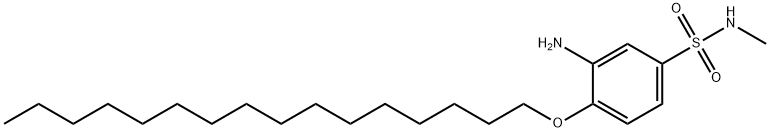 3-amino-4-(hexadecyloxy)-N-methylbenzenesulphonamide Structure