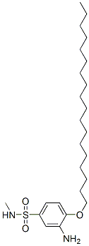 3-amino-N-methyl-4-(octadecyloxy)benzenesulphonamide Structure