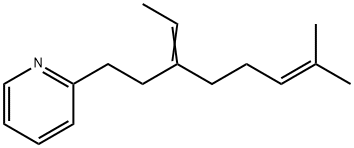 2-(3-에틸리덴-7-메틸옥트-6-에닐)피리딘 구조식 이미지