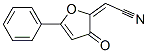 (2E)-2-(3-oxo-5-phenyl-2-furylidene)acetonitrile 구조식 이미지