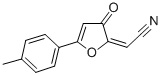 Acetonitrile, (5-(4-methylphenyl)-3-oxo-2(3H)-furanylidene)- 구조식 이미지