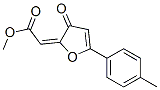 methyl (2E)-2-[5-(4-methylphenyl)-3-oxo-2-furylidene]acetate 구조식 이미지