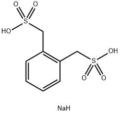 1,2-Benzenedimethanesulfonic acid disodium salt Structure