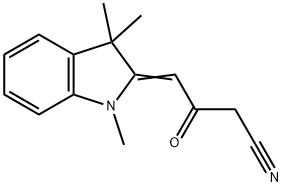 3-OXO-4-(1,3,3-TRIMETHYL-1,3-DIHYDRO-INDOL-2-YLIDENE)-BUTYRONITRILE 구조식 이미지