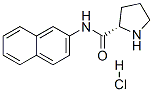 L-PROLINE BETA-NAPHTHYLAMIDE HYDROCHLORIDE 구조식 이미지