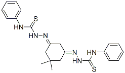 5,5-Dimethyl-1,3-cyclohexanedione bis(4-phenyl thiosemicarbazone) Structure