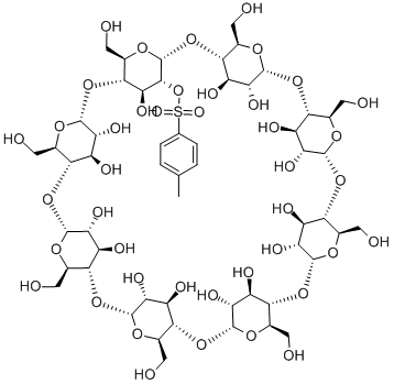 MONO-2-O-(P-TOLUENESULFONYL)-GAMMA-CYCLODEXTRIN 구조식 이미지