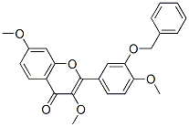 2-(3-Benzyloxy-4-methoxyphenyl)-3,7-dimethoxy-4H-chromen-4-one 구조식 이미지