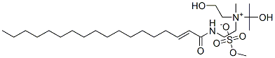 (2-hydroxyethyl)(1-hydroxy-1-methylethyl)methyl[2-[(1-oxooctadecenyl)amino]ethyl]ammonium methyl sulphate Structure